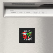 Zes Zeven 67 Meme 6 7 Elf Kerstman Kerstmis Magneet (Insitu (Vaatwasser))