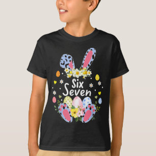 Zes Zeven 67 Meme 6 7 Konijn Luipaard Kinderen Gra T-shirt