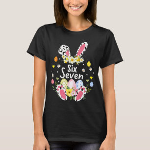 Zes Zeven 67 Meme 6 7 Konijn Luipaard Kinderen Gra T-shirt