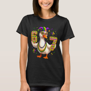 Zes Zeven 67 Meme Gans Met Narrenhoed & Kralen T-shirt