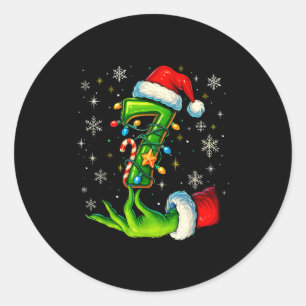 Zes Zeven 67 Meme Grappig Kerst Koppel Passend Ronde Sticker
