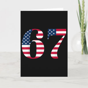 Zes Zeven 67 Meme Grappig Us Amerikaanse Vlag Hall Kaart