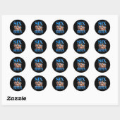 Zes Zeven 67 Meme Grappige Capybara Bootleg Grafis Ronde Sticker (Vel)