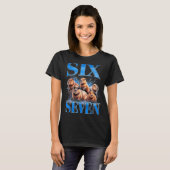 Zes Zeven 67 Meme Grappige Capybara Bootleg Grafis T-shirt (Voorkant volledig)