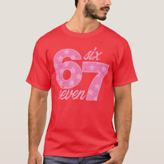 Zes Zeven 67 Meme Grappige Meme 6 7 Kostuum Kinder T-shirt