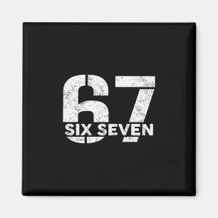 Zes Zeven 67 Nummer 67 Meme 6 7 Trendy Zes Zeven G Magneet