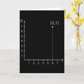 Zes Zeven 6 7 Coördinaat Raster Plot Grafiek Vlak  Kaart (Gele Bloem)