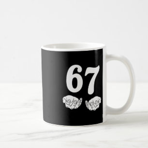 Zes Zeven 6 7 Grappig 67 Gen Alpha Jargon 6-7 Meme Koffiemok