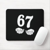 Zes Zeven 6 7 Grappig 67 Gen Alpha Jargon 6-7 Meme Muismat (Met muis)