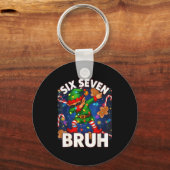 Zes Zeven 6 7 Grappige Bruh Kerstmis Dabbing Elf M Sleutelhanger (Voorkant)