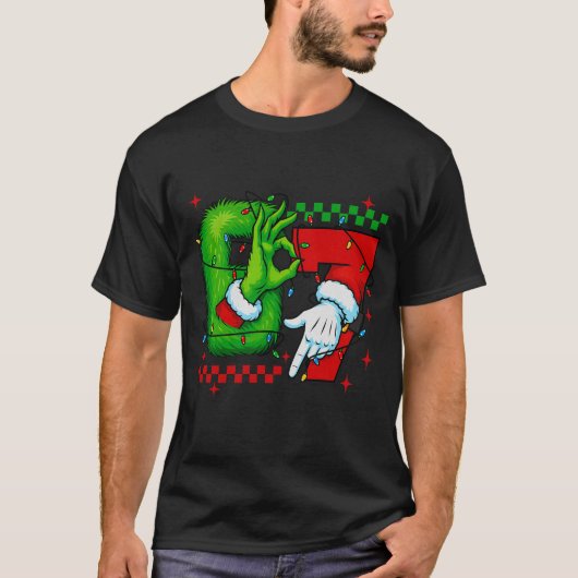 Zes Zeven 6 7 Kerstmis T-shirt (Voorkant)