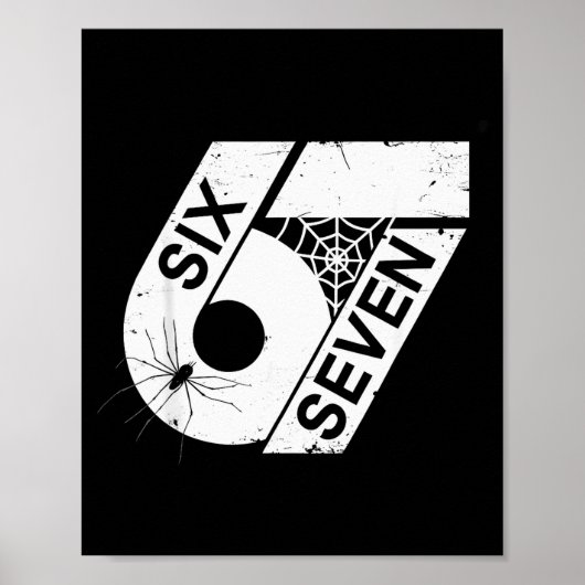 Zes Zeven 6 7 Meme 6 7 Halloween Kostuum  Poster (Voorkant)