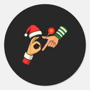 Zes Zeven 6 7 Meme Gen Alpha Jargon 67 Kerstmis Me Ronde Sticker