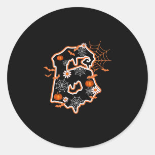 Zes Zeven 6 7 Meme Grappig 67 Costume Ontwerp Kopp Ronde Sticker
