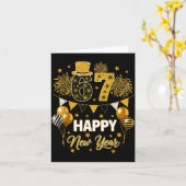 Zes Zeven 6 7 Meme Grappig Gelukkig Nieuwjaar 67 2 Kaart (Gele Bloem)