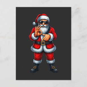 Zes Zeven 6 7 Meme Kerstman Kerstmis  Briefkaart