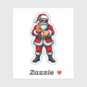 Zes Zeven 6 7 Meme Kerstman Kerstmis Sticker (Vel)