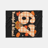 Zes Zeven 6 7 Meme Nummer 67 Turkije Thanksgiving Fleece Deken (Voorkant (Horizontaal))