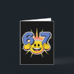 Zes Zeven 6 7 Meme-ontwerp  Kaart<br><div class="desc">Zes Zeven 6 7 Meme-ontwerp</div>