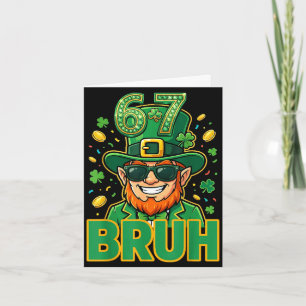 Zes zeven broer st patricks dag 67 meme leprechaun kaart