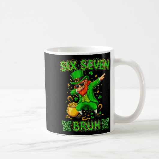 Zes zeven broer st patricks dag 6 7 grappige meme koffiemok (Rechts)