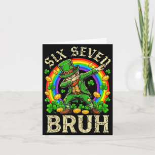 Zes zeven broer st patricks dag jongens kinderen 6 kaart