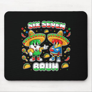Zes Zeven Bruh Cinco De Mayo Grappige Kinderen Mex Muismat