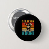 Zes Zeven Bruh Dabbing Jongen Grappig 67 Meme Gen Ronde Button 5,7 Cm (Voorkant /achterkant)