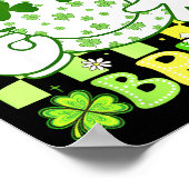 Zes Zeven Bruh Grappig 67 Meme St. Patrick's Dag M Poster (Hoek)