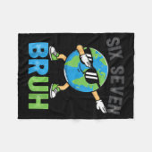 Zes zeven bruh grappige aarde dag dabbing aarde me fleece deken (Voorkant (Horizontaal))