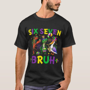 Zes Zeven Bruh Meme Alligator Rivierkreeft Pelikaa T-shirt