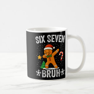 Zes Zeven Bruh Peperkoek Dabbing Grappig Kerstmis Koffiemok
