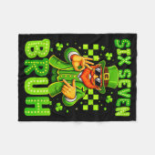 Zes zeven bruh St. Patrick's Day 6 7 meme 67 kinde Fleece Deken (Voorkant (Horizontaal))
