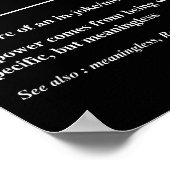 Zes Zeven Definitie Grappig 6 7 Meme Sarcasme Humo Poster (Hoek)
