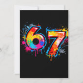 Zes Zeven Feest Verjaardag Kaart (Achterkant)