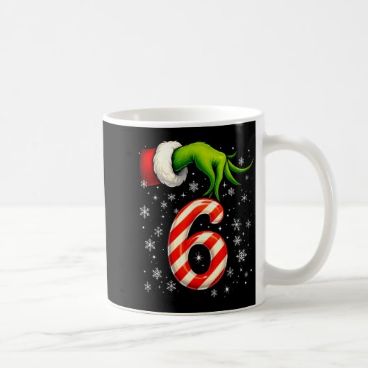Zes Zeven Grappig Kerst Koppel Overeenkomen Meme Koffiemok (Rechts)