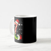 Zes Zeven Grappig Kerstmis Koppel Overeenkomen Mem Koffiemok (Voorkant links)