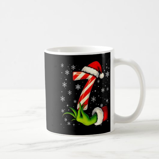 Zes Zeven Grappig Kerstmis Koppel Overeenkomen Mem Koffiemok (Rechts)