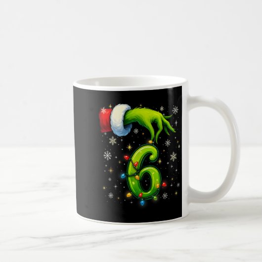 Zes Zeven Grappige Kerst Meme Koppel Matching Koffiemok (Rechts)