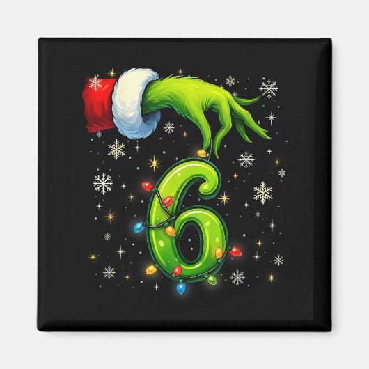 Zes Zeven Grappige Kerst Meme Koppel Matching Magneet (Voorkant)