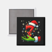 Zes Zeven Grappige Kerst Meme Koppel Matching  Magneet (Voorkant / Achterkant)