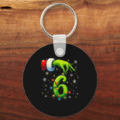 Zes Zeven Grappige Kerst Meme Koppel Matching  Sleutelhanger (Voorkant)