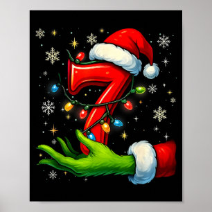 Zes Zeven Grappige Kerst Meme Koppel Passend Poster