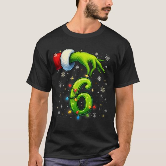 Zes Zeven Grappige Kerst Meme Koppel Passend  T-shirt (Voorkant)