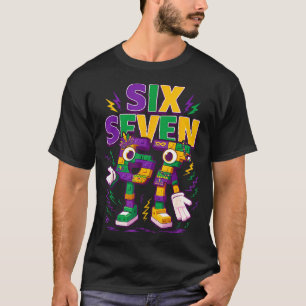 Zes Zeven Hersenrot Italiaans Grappig 67 Kinderen  T-shirt