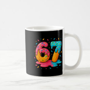 Zes Zeven Ijs Drip Cool Meme 67 Grappig Nummer Koffiemok