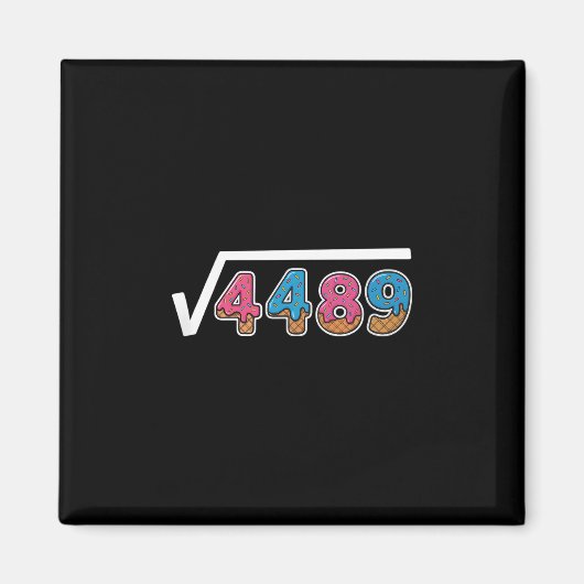 Zes Zeven Ijs Drip Cool Meme 67 Grappig Vierkant Magneet (Voorkant)