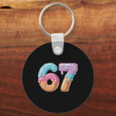 Zes Zeven Ijs Drip Grappig 67 Meme Nummer 6 En Sleutelhanger (Voorkant)