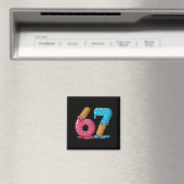 Zes Zeven IJsdrup Cool Meme 67 Grappig Nummer Magneet (Insitu (Vaatwasser))