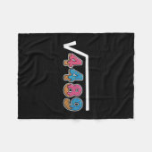 Zes Zeven IJsdrup Cool Meme 67 Grappig Vierkant Fleece Deken (Voorkant (Horizontaal))